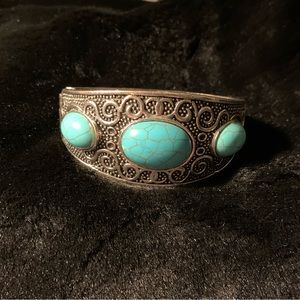 TURQUOISE  Spring Cuff Bracelet